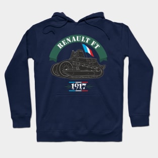 The first Renault FT turret tank Hoodie